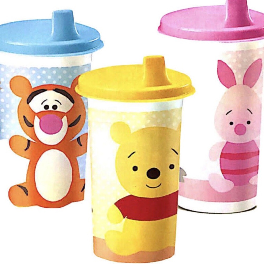 Tupperware Disney Winnie the Pooh & Friends Sippy Cups